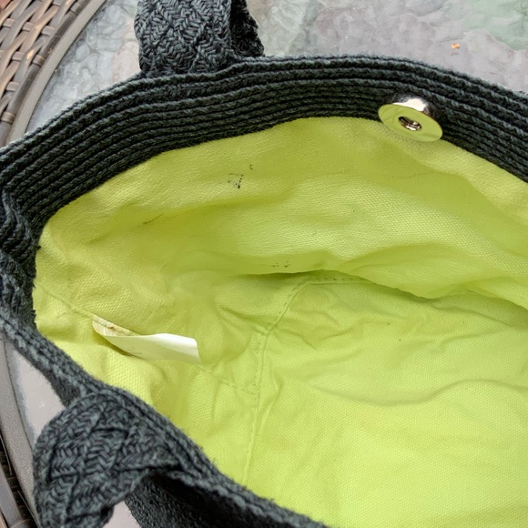 Talbots Women’s Black Paper Straw Handbag - Picture 5 of 10